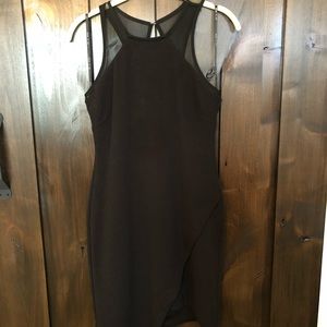 Little black dress with side slit
